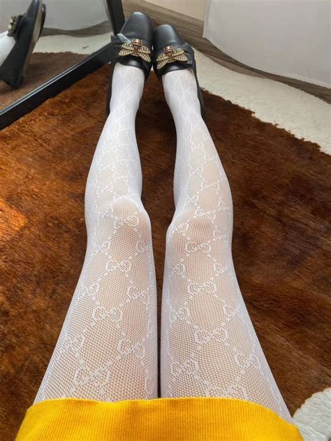 collant blanc gucci|Collants & Chaussettes de Luxe Femme .